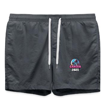 Cancun 2025 Palmiers - Short de bain - charbon - Devant - AI Model Male 185 light (185cm)