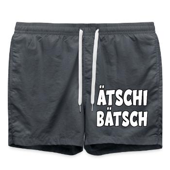 Ätschi Bätsch für Leute mit Humor - Badeshorts - Anthrazit - Vorne - AI Model Male 185 light (185cm)