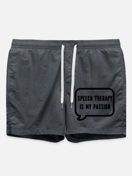 Logopäde Logopädin Logopädie Sprachtherapeut - Badeshorts - Anthrazit