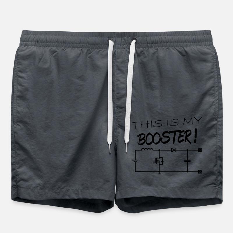 Schematic Booster Electronics Hardware - Swim Trunks - anthracite