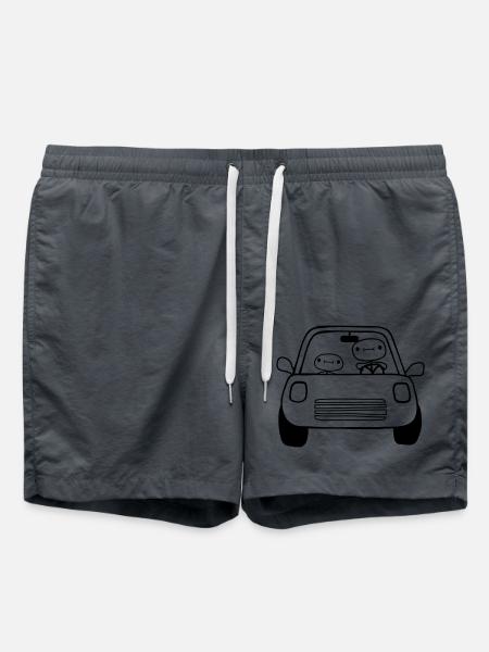 Papa Kind Auto - Badeshorts - Anthrazit