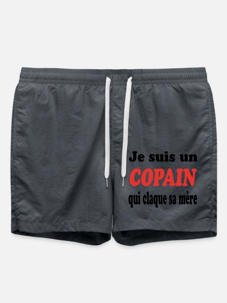 I'M A FRIEND WHO SLAMS HIS MOTHER - Swim Trunks - anthracite