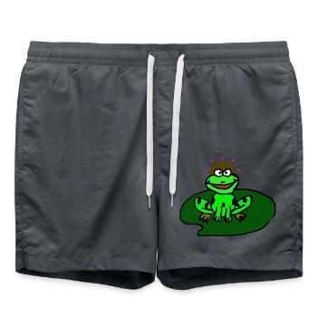Frog Prince - Swim Trunks - anthracite - Front - AI Model Male 185 light (185cm)