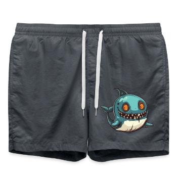 Whale Halloween Comic Funny - Swim Trunks - anthracite - Front - AI Model Male 185 light (185cm)