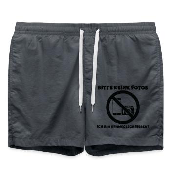 Funny Saying Funny Humor Gift Idea - Swim Trunks - anthracite - Front - AI Model Male 185 light (185cm)