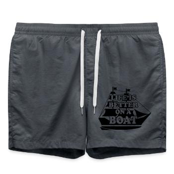 Sailing Water Sports Wind - Swim Trunks - anthracite - Front - AI Model Male 185 light (185cm)