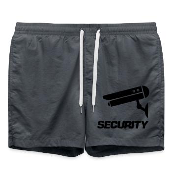 kamera icon security - Badeshorts - Anthrazit - Vorne - AI Model Male 185 light (185cm)