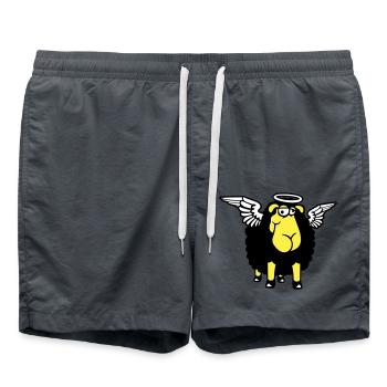 Ange Mouton Ailes Ciel Halo Saint - Short de bain - charbon - Devant - AI Model Male 185 light (185cm)