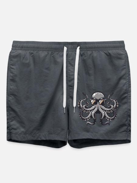 Oktopus Tier - Badeshorts - Anthrazit