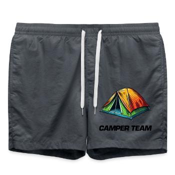 Tente camping-car - Short de bain - charbon - Devant - AI Model Male 185 light (185cm)