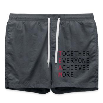 Team - Swim Trunks - anthracite - Front - AI Model Male 185 light (185cm)