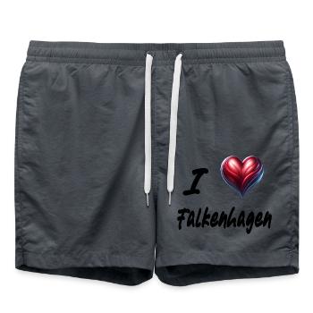 i love Falkenhagen - Badeshorts - Anthrazit - Vorne - AI Model Male 185 light (185cm)