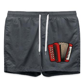 accordéon - Short de bain - charbon - Devant - AI Model Male 185 light (185cm)