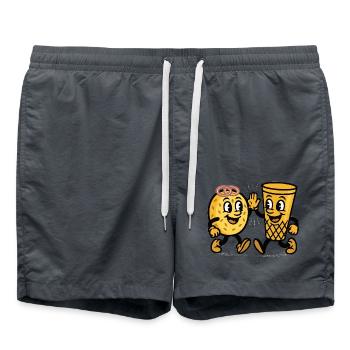 handkees aeppler - Badeshorts - Anthrazit - Vorne - AI Model Male 185 light (185cm)