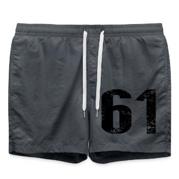 Justaucorps à 61 chiffres - Short de bain - charbon - Devant - AI Model Male 185 light (185cm)