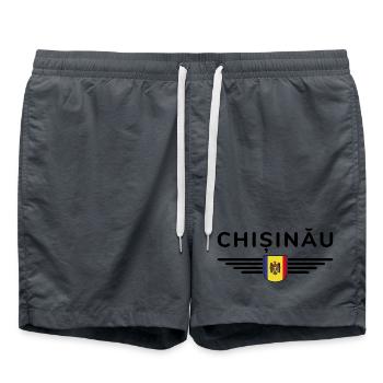 Chișinău T-Shirt – Liebe zur Hauptstadt - Badeshorts - Anthrazit - Vorne - AI Model Male 185 light (185cm)