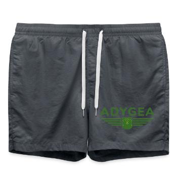 Adygea Design – Stylish for fans of the region - Swim Trunks - anthracite - Front - AI Model Male 185 light (185cm)