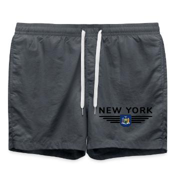 T-shirt de supporter de New York – Parfait pour les fans ! - Short de bain - charbon - Devant - AI Model Male 185 light (185cm)