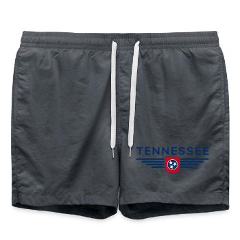 T-shirt de fan du Tennessee – Musique et amour de la maison - Short de bain - charbon - Devant - AI Model Male 185 light (185cm)