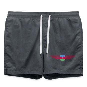 Azerbaijan Design – Pour les fans et les voyageurs - Short de bain - charbon - Devant - AI Model Male 185 light (185cm)