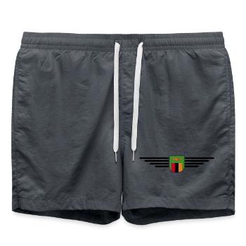 T-shirt Zambie pour les fans d’Afrique - Short de bain - charbon - Devant - AI Model Male 185 light (185cm)