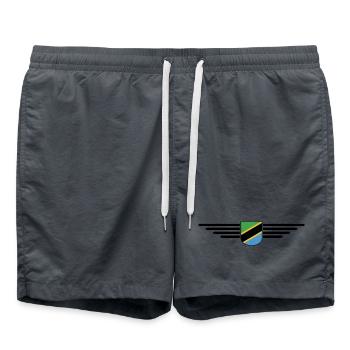 T-shirt T-shirt Tanzanie pour les vrais fans - Short de bain - charbon - Devant - AI Model Male 185 light (185cm)