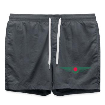 Bangladesh Design – Pride & Culture - Swim Trunks - anthracite - Front - AI Model Male 185 light (185cm)