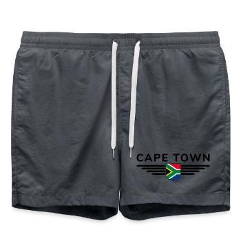 Kapstadt T-Shirt für Fans und Entdecker - Badeshorts - Anthrazit - Vorne - AI Model Male 185 light (185cm)
