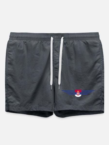 Serbia Design – Pride and Passion - Swim Trunks - anthracite