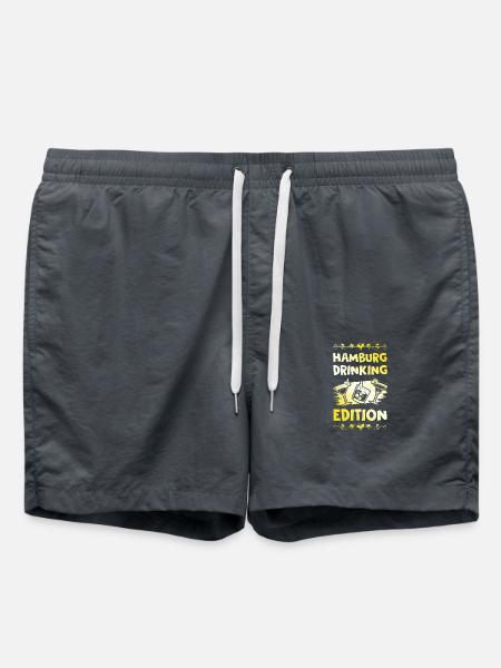 Hamburg Drinking Spruch - Badeshorts - Anthrazit