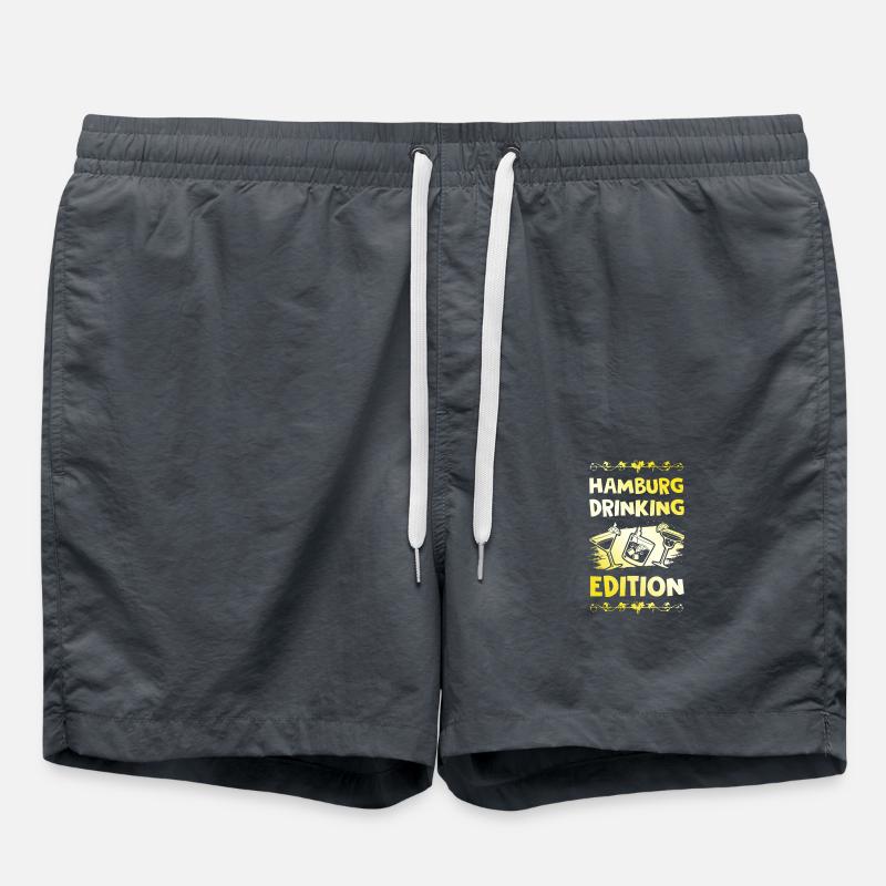 Hamburg Drinking Saying - Swim Trunks - anthracite