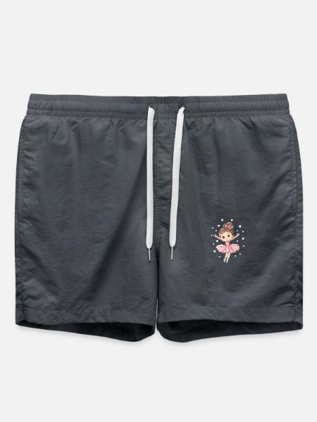 Ballerina mit Sternen - Badeshorts - Anthrazit