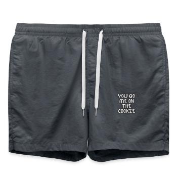 You Go Me On The Cookie - Badeshorts - Anthrazit - Vorne - AI Model Male 185 light (185cm)