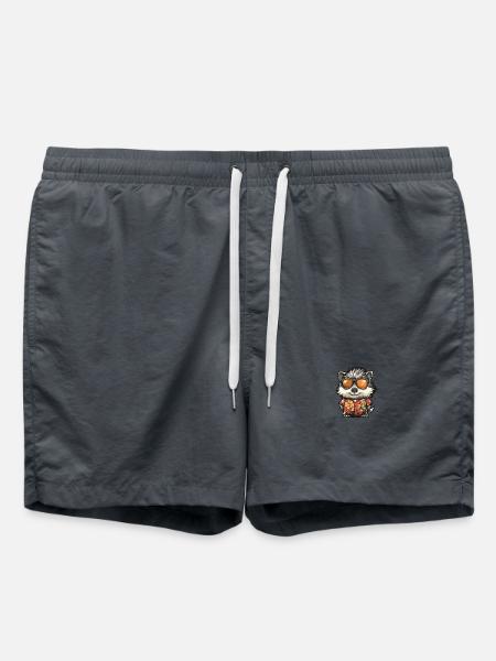 Hedgehog Comic Cool Summer - Swim Trunks - anthracite