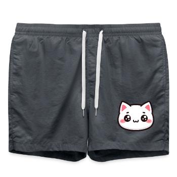 Miaulement à la guimauve - Short de bain - charbon - Devant - AI Model Male 185 light (185cm)