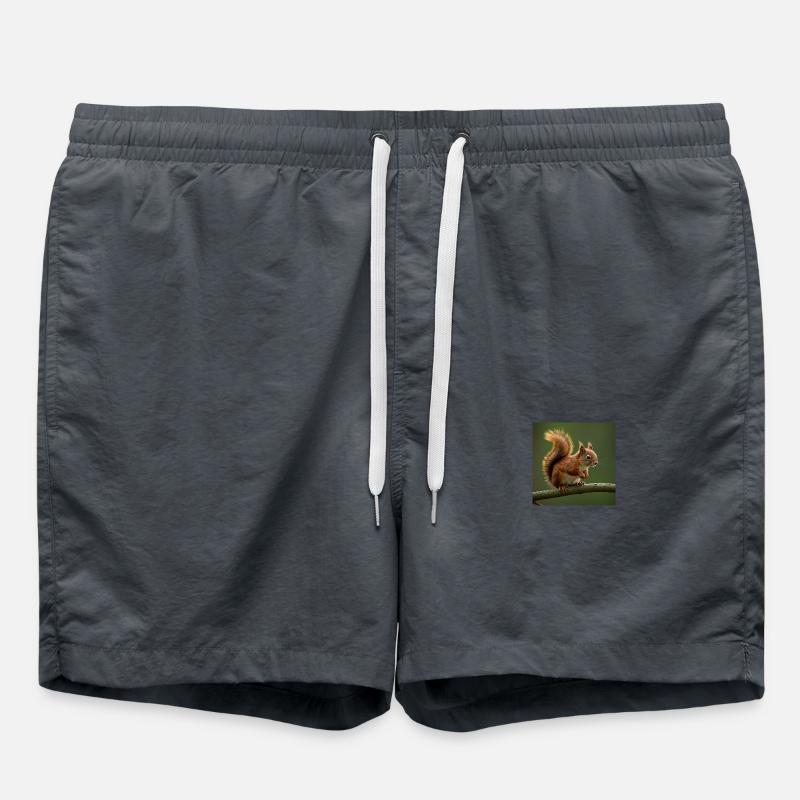 Red squirrel - Swim Trunks - anthracite