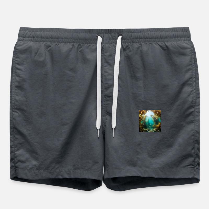 Kelp forest - Swim Trunks - anthracite