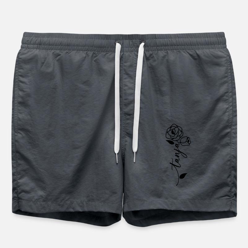 Tanja Nom Prénom Fleur - Short de bain - charbon