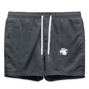Gothique, corbeaux, corbeaux - Short de bain - charbon - Devant - AI Model Male 185 light (185cm)