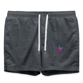 STERN. STERNE. STERN. FEST. JAHRESTAG. WEIHNACHTEN - Badeshorts - Anthrazit - Vorne - AI Model Male 185 light (185cm)