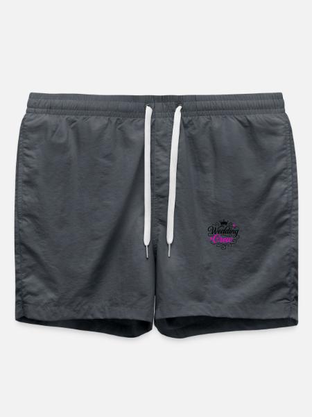 Wedding Team Bride Groom - Swim Trunks - anthracite