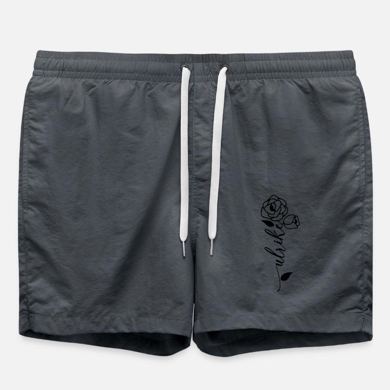 Ulrike Nom Prénom Fleur - Short de bain - charbon
