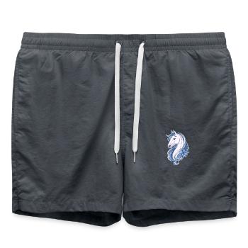Süßes Pferd - Badeshorts - Anthrazit - Vorne - AI Model Male 185 light (185cm)