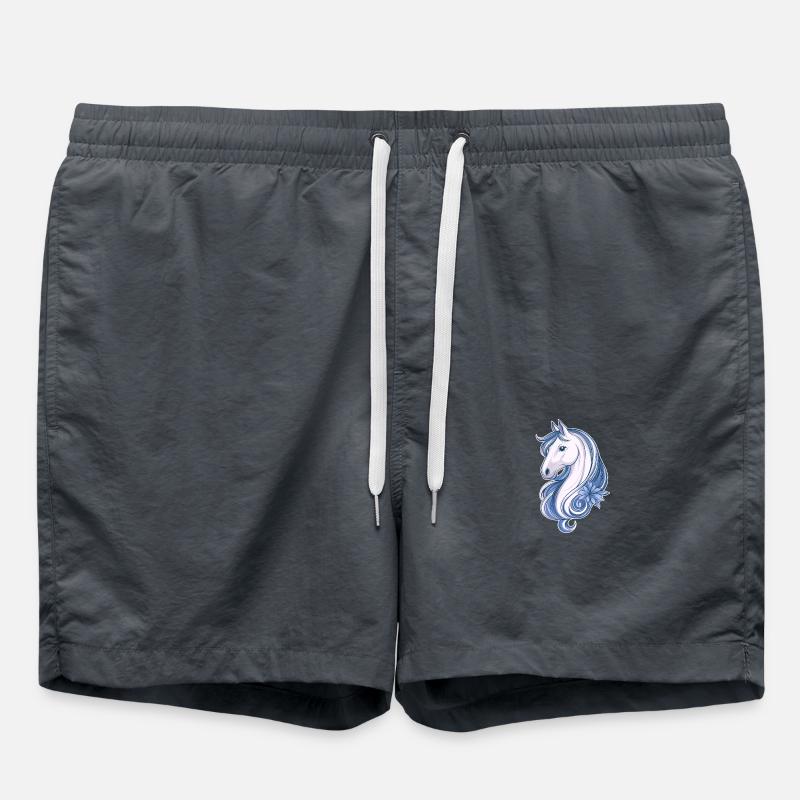 Süßes Pferd - Badeshorts - Anthrazit