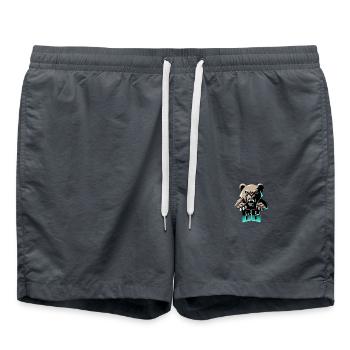 AustriaDerBär Bärenbande - Badeshorts - Anthrazit - Vorne - AI Model Male 185 light (185cm)