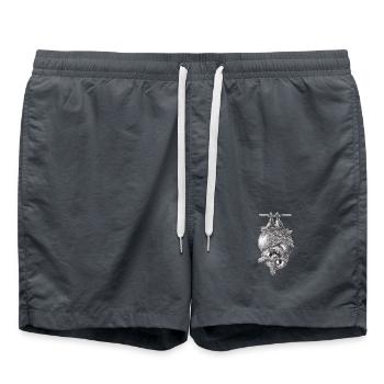 Vampire Owl - Dracula Owl - Short de bain - charbon - Devant - AI Model Male 185 light (185cm)