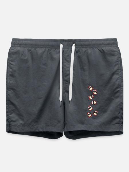 Père Noël Fête Drôle - Short de bain - charbon