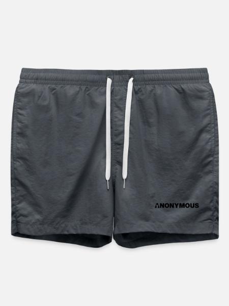 Anonymous - We are legion - Expect us - Shirt - Badeshorts - Anthrazit