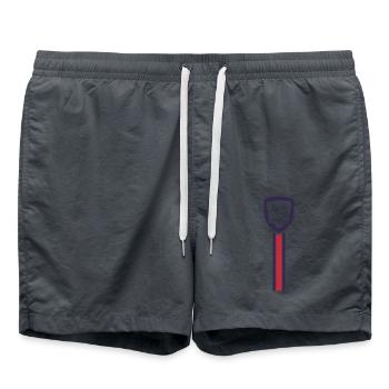 Toulouse football club - Swim Trunks - anthracite - Front - AI Model Male 185 light (185cm)