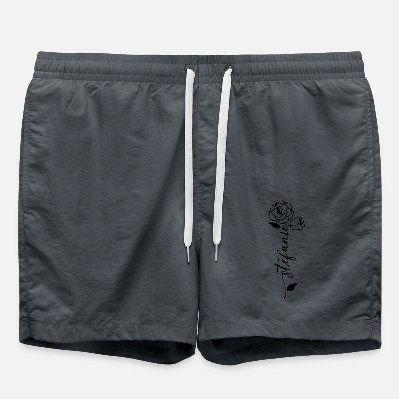 Stefanie Nom Prénom Fleur - Short de bain - charbon
